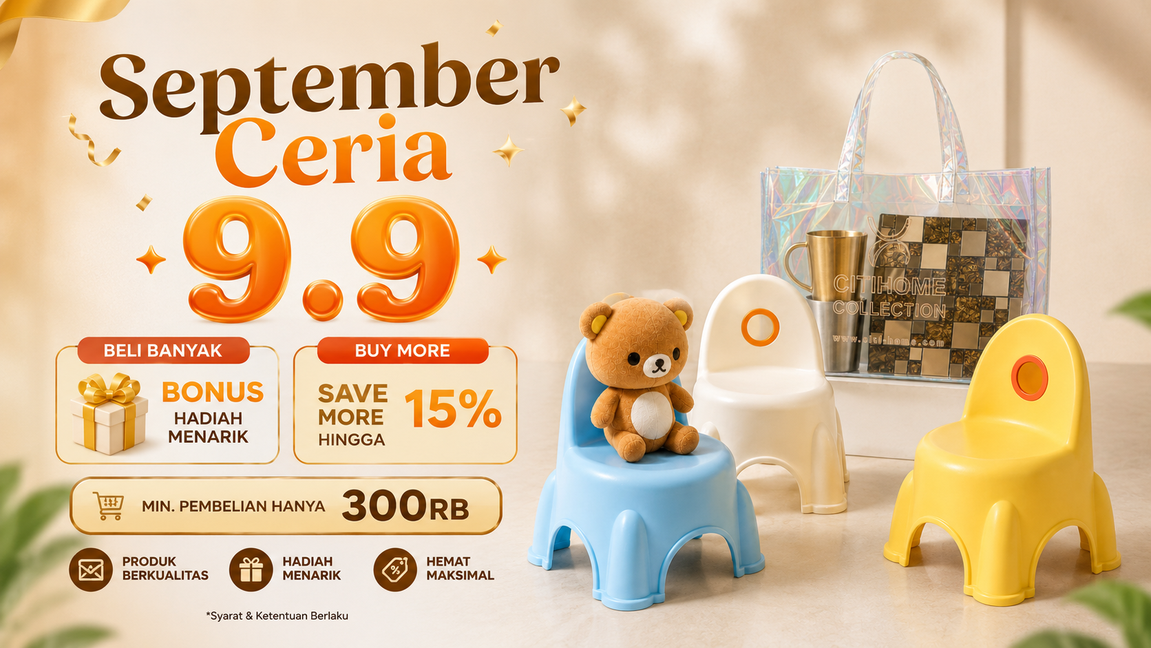 9.9 SEPTEMBER CERIA, BELANJA MAKIN HEMAT! 😍🥳