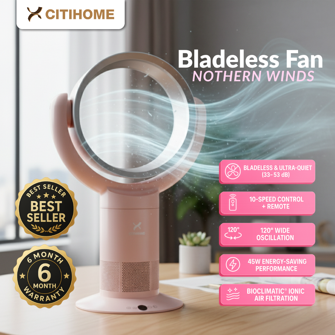 Bladeless Desk Fan Kipas Meja Tanpa Baling Hemat Energi