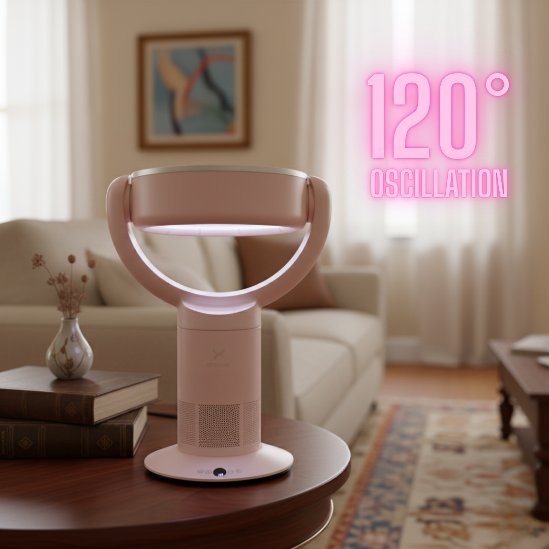 Bladeless Desk Fan Kipas Meja Tanpa Baling Hemat Energi