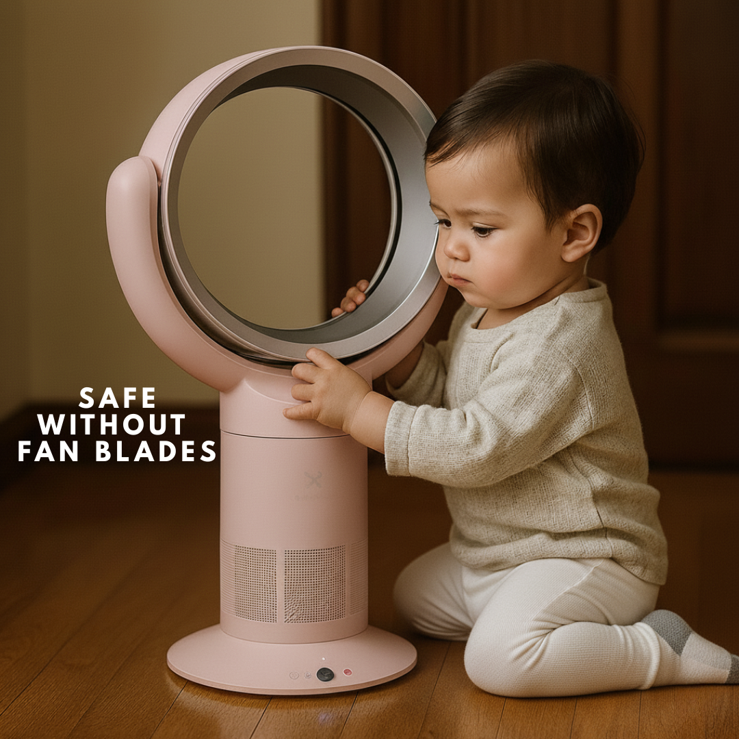 Bladeless Desk Fan Kipas Meja Tanpa Baling Hemat Energi