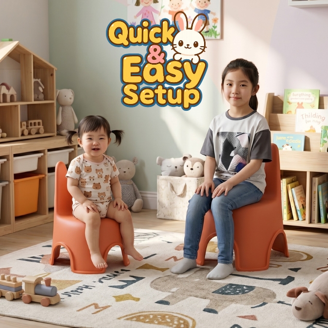 Kursi Anak Bunny Ears Anti Slip