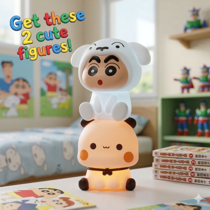 Lampu Tidur LED Crayon Shinchan