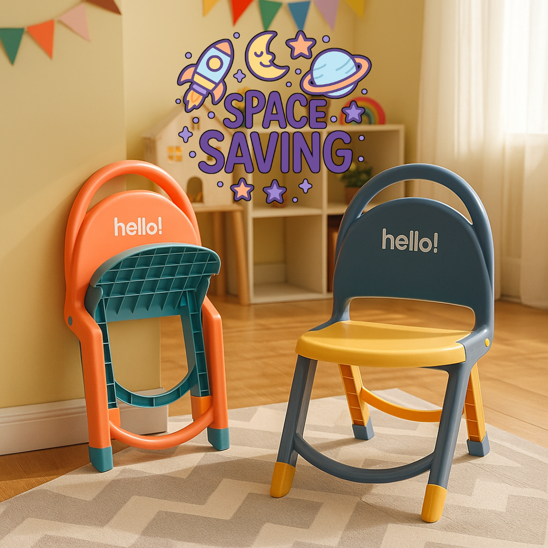 Kursi Lipat Anak Ergonomis, Portable & Hemat Ruang