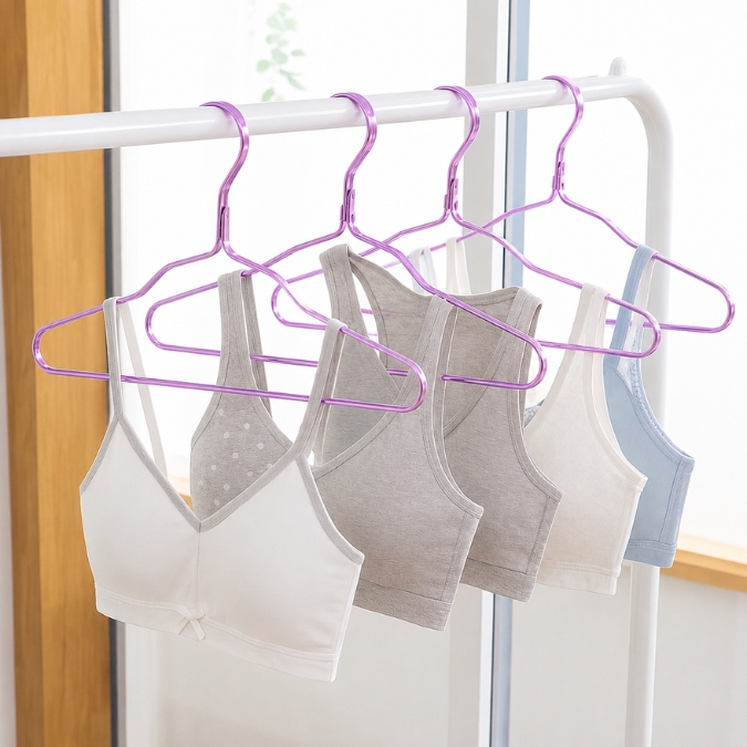 Gantungan Baju Anak dan Pakaian Dalam Wanita Hanger Aluminium Premium