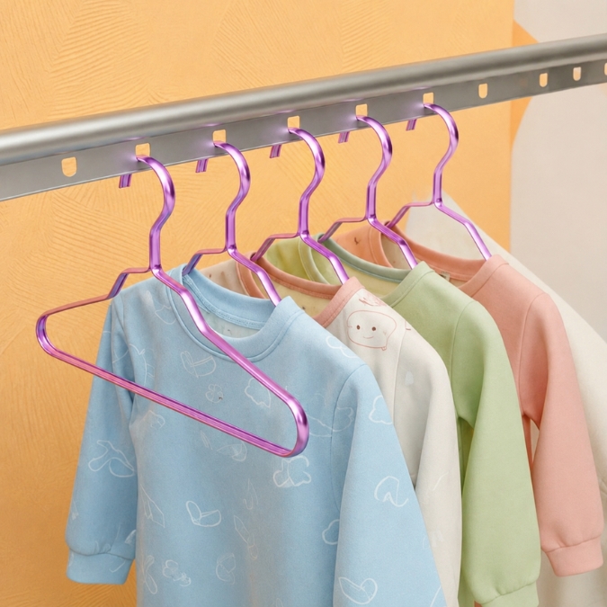 Gantungan Baju Anak dan Pakaian Dalam Wanita Hanger Aluminium Premium