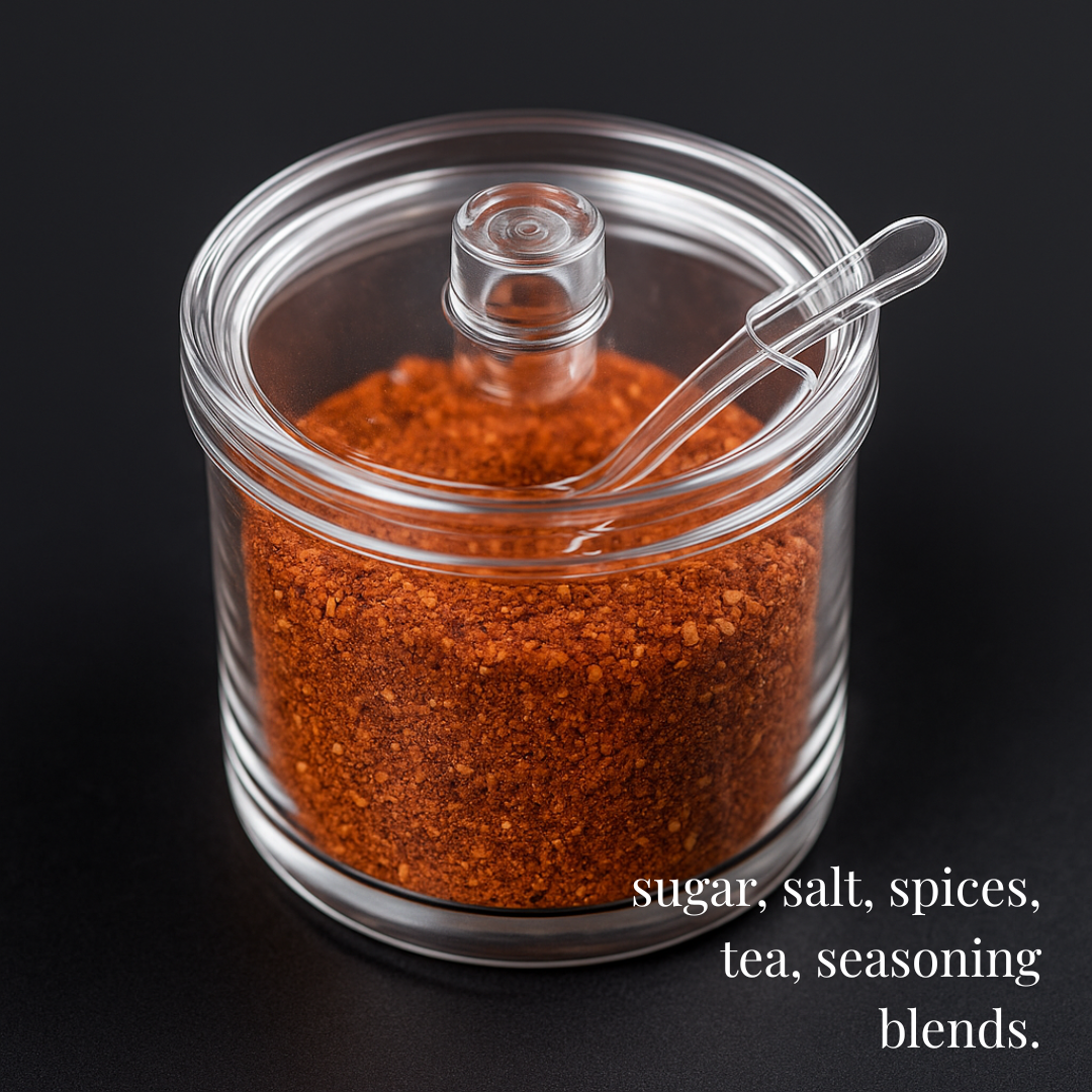 Tempat Bumbu Dapur Spices Jar Akrilik Tebal Transparan