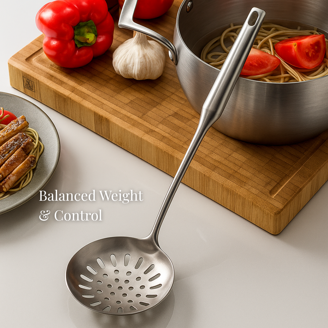 Alat Masak Spatula Sodet Sutil Skimmer Stainless Steel 304 Premium