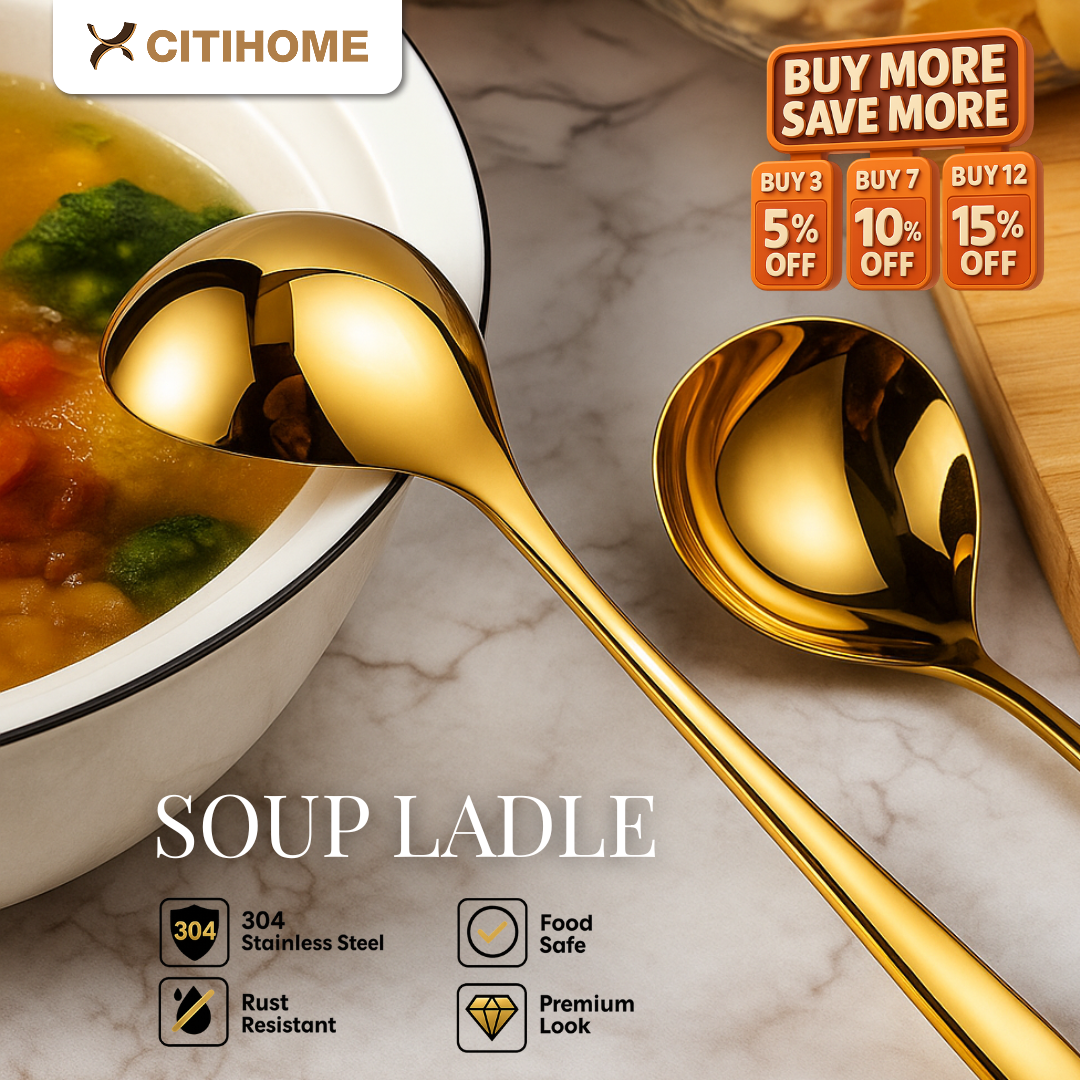 Sendok Sayur Stainless Steel Premium Anti Karat Desain Elegan