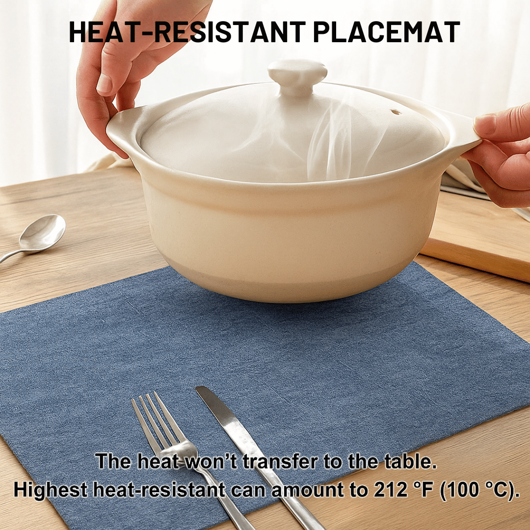 Placemat Kulit PU Premium Tahan Panas dan Anti Air