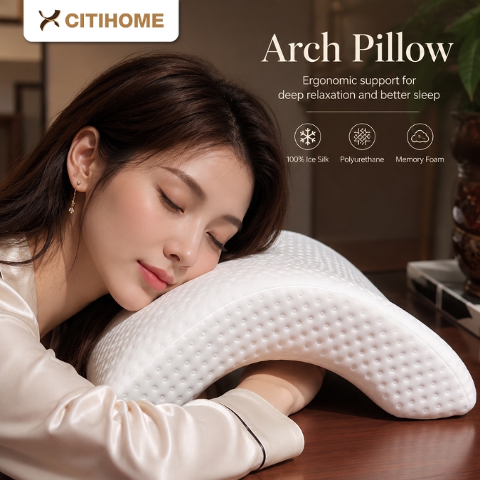 Bantal Lengan Kepala dan Leher Ergonomis Multifungsi untuk Tidur dan Istirahat