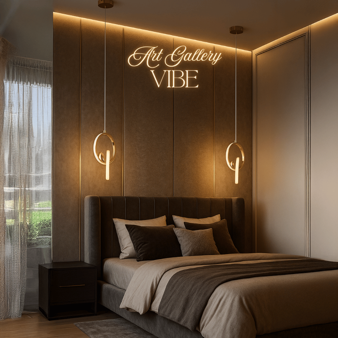Lampu Gantung Chandelier LED Loop Gold & Silver