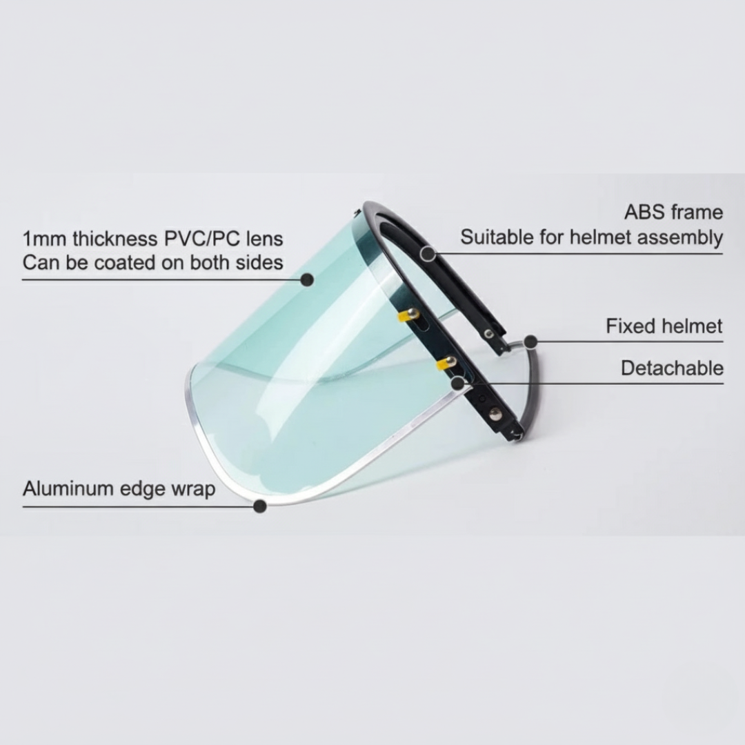Pelindung Wajah Welding Face Shield PVC Visor Bening Adjustable