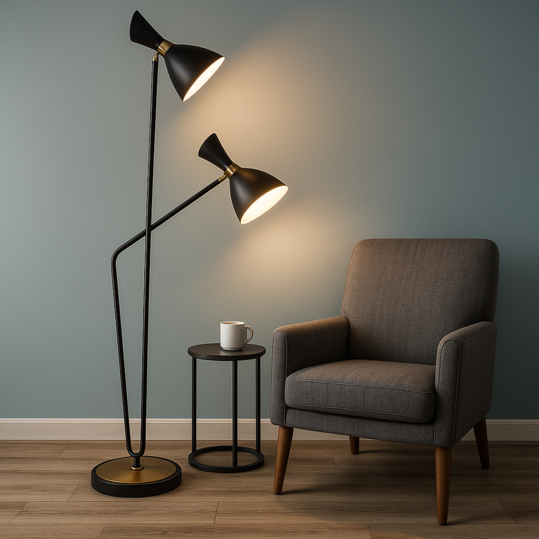 Lampu Minimalist Adjustable Dual Head