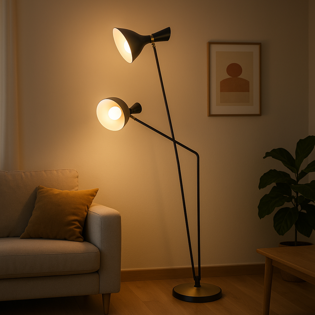 Lampu Minimalist Adjustable Dual Head
