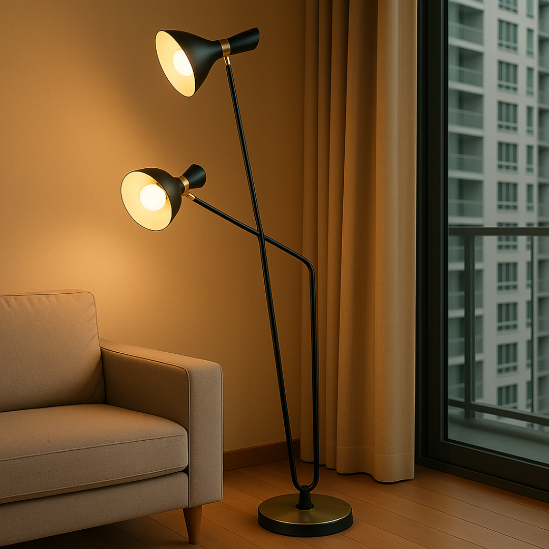 Lampu Minimalist Adjustable Dual Head
