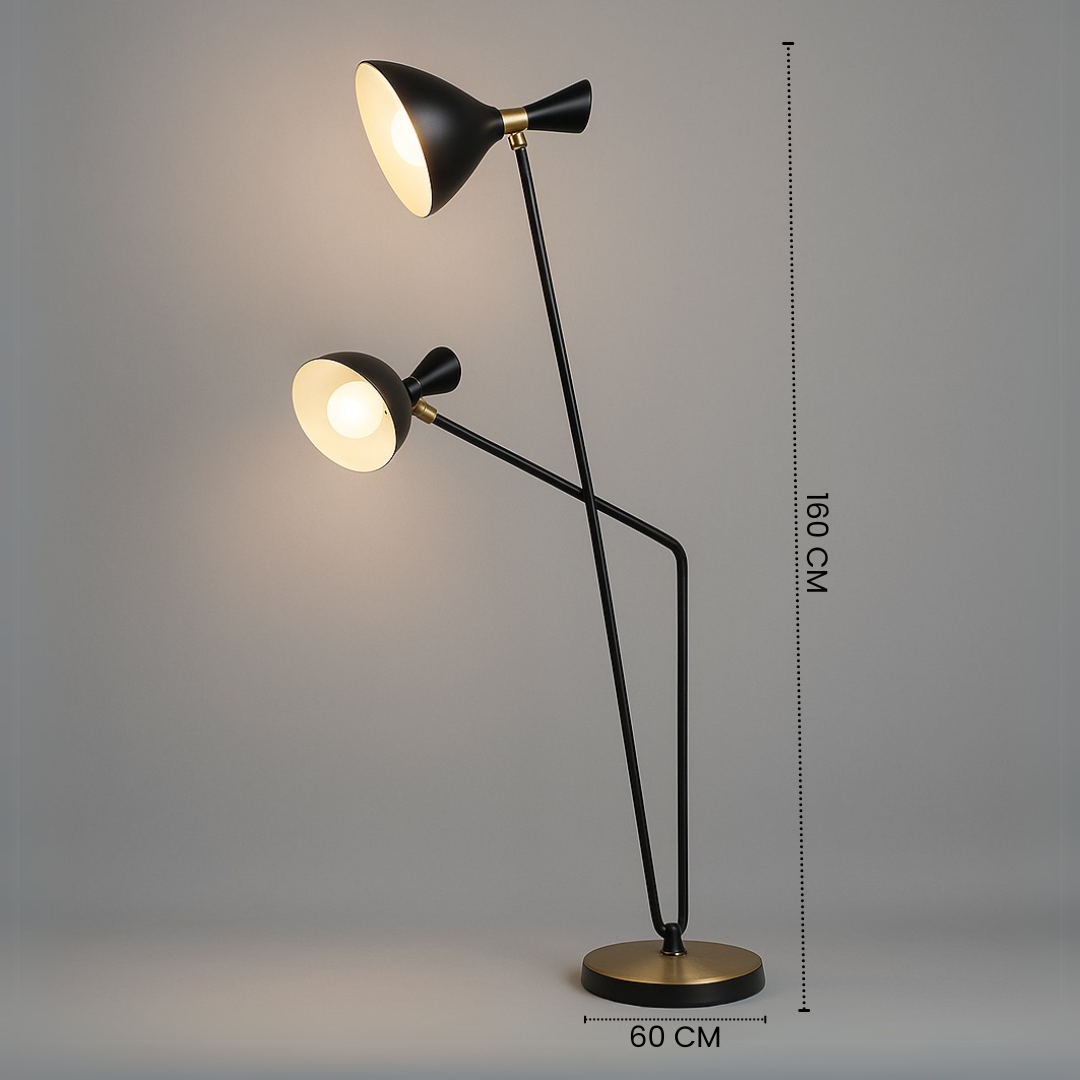 Lampu Minimalist Adjustable Dual Head