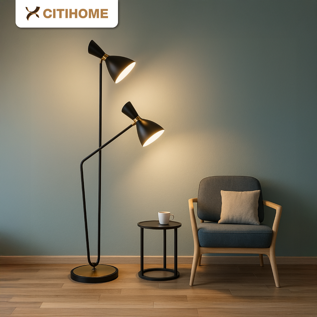 Lampu Minimalist Adjustable Dual Head