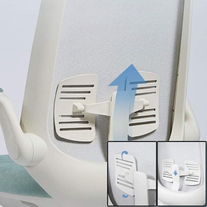 Kursi Kantor Ergonomis dengan Armrest Lipat & Lumbar Support