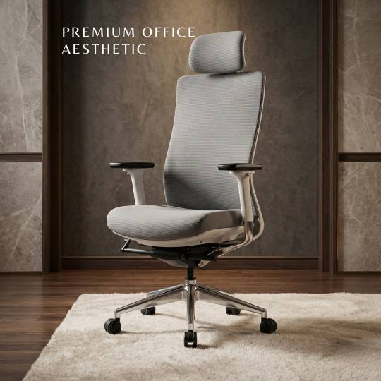 Kursi Kantor Ergonomis 4D Armrests & Headrest Desain Eiffel Paris