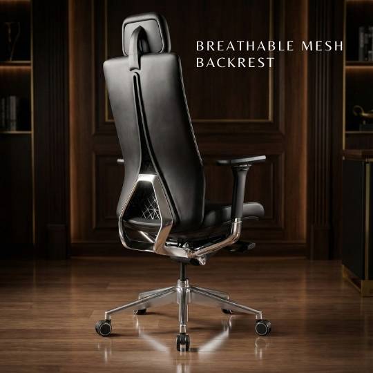 Kursi Kantor Ergonomis 4D Armrests & Headrest Desain Eiffel Paris