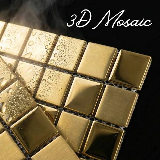 Wall Panel Mozaik 3D Dekoratif 30x30cm