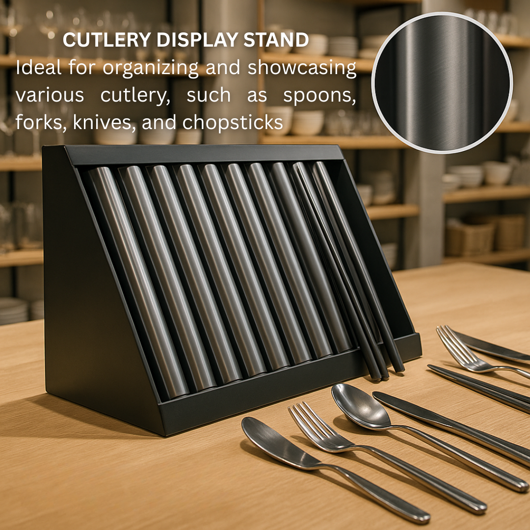 Rak Pajangan Cutlery Aluminium Elegan