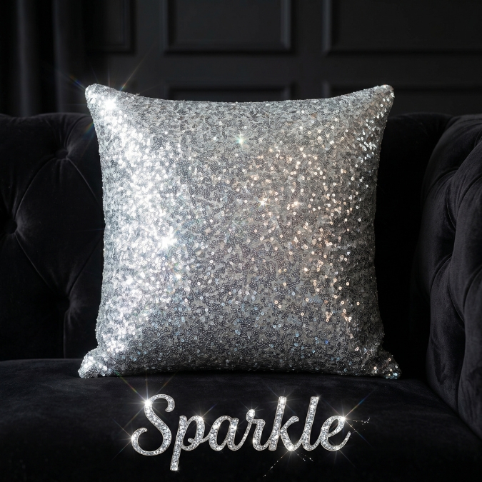 Bantal Sofa Polyester Motif Elegan dengan Resleting