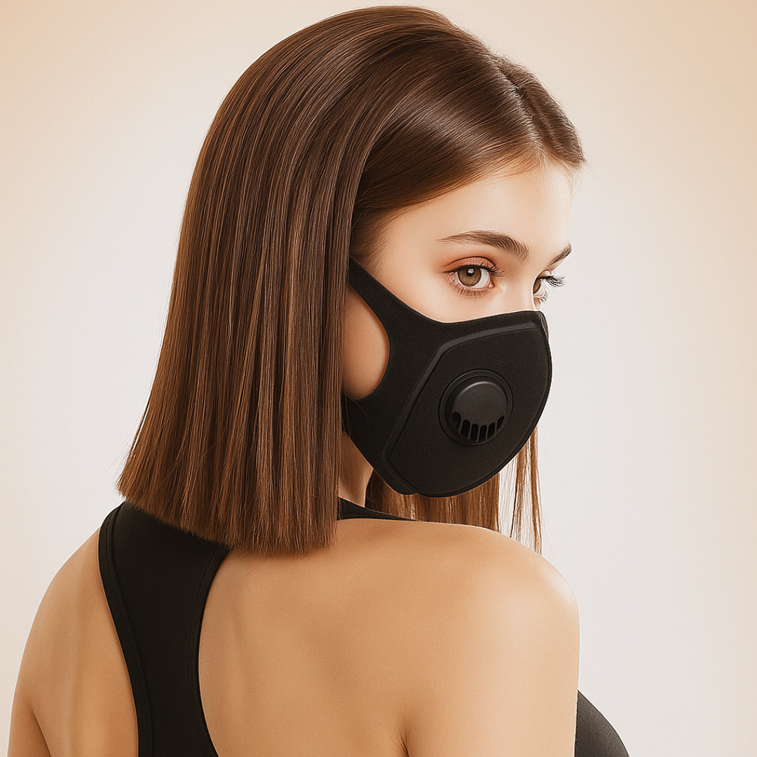 Masker KN95 Fashion Sport Unisex dengan Katup Respirator & Earloop