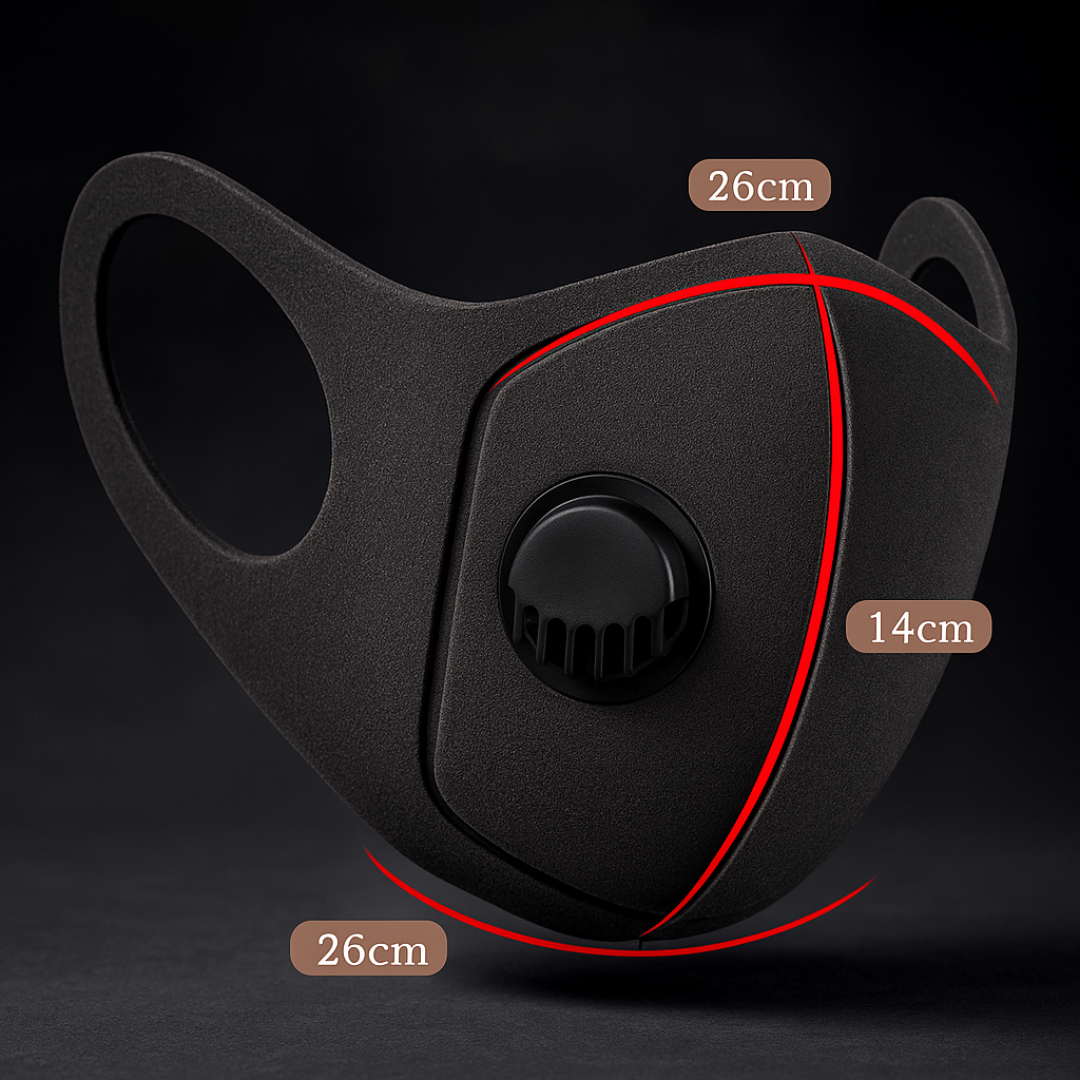 Masker KN95 Fashion Sport Unisex dengan Katup Respirator & Earloop