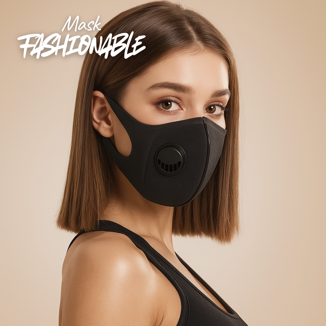Masker KN95 Fashion Sport Unisex dengan Katup Respirator & Earloop