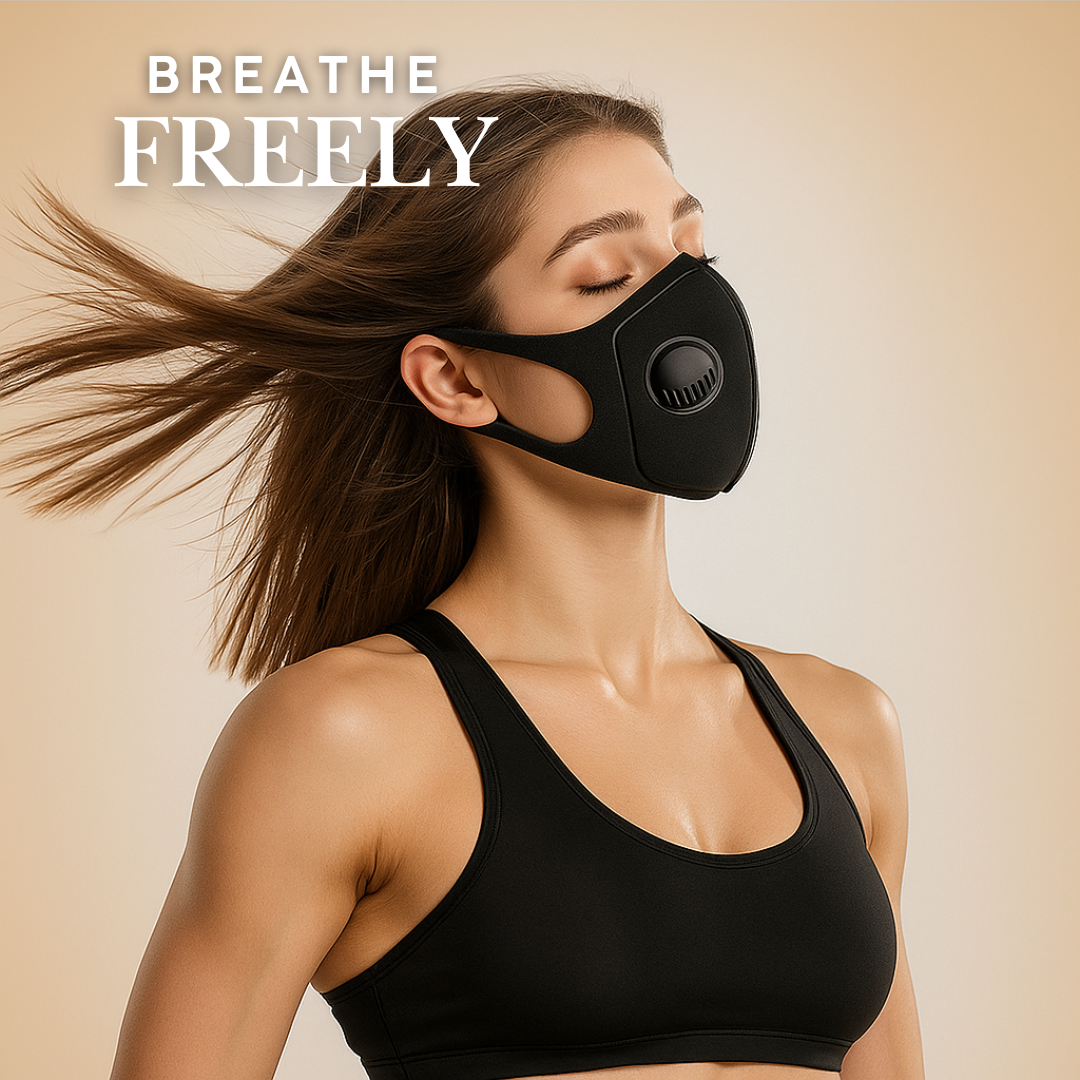 Masker KN95 Fashion Sport Unisex dengan Katup Respirator & Earloop