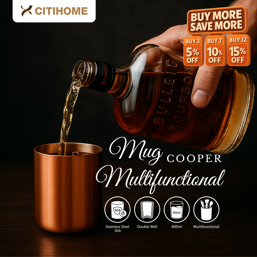 Mug Stainless Steel 304 Double Wall 400ml