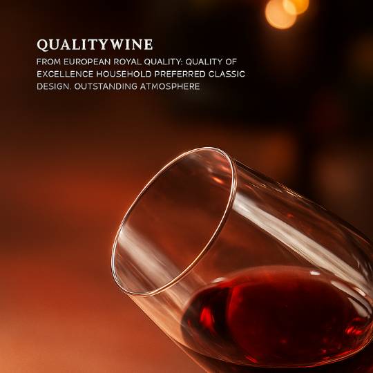 Gelas Wine Transparan Desain Klasik Premium
