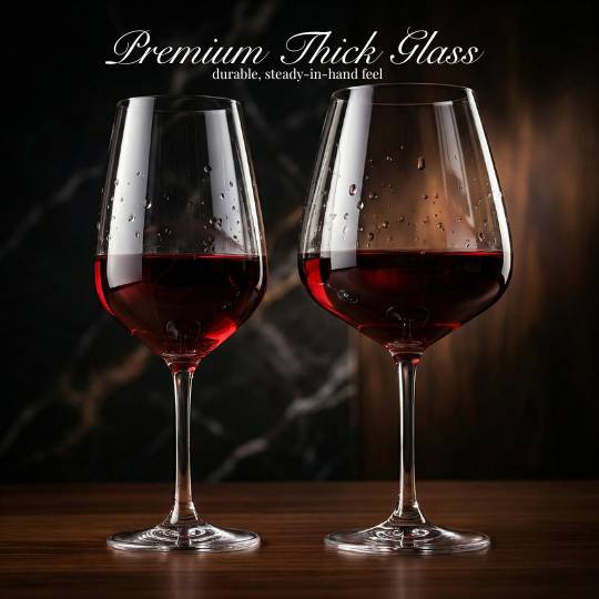Gelas Wine Transparan Desain Klasik Premium