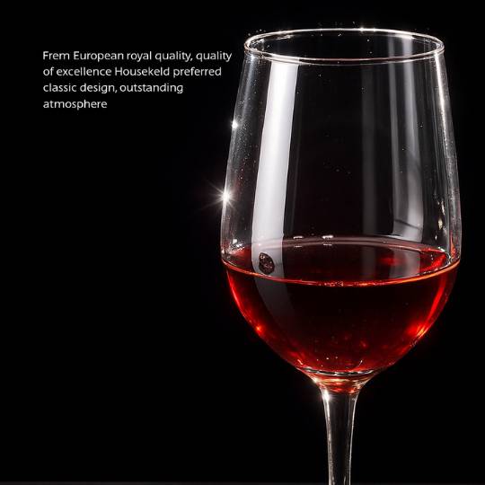 Gelas Wine Transparan Desain Klasik Premium