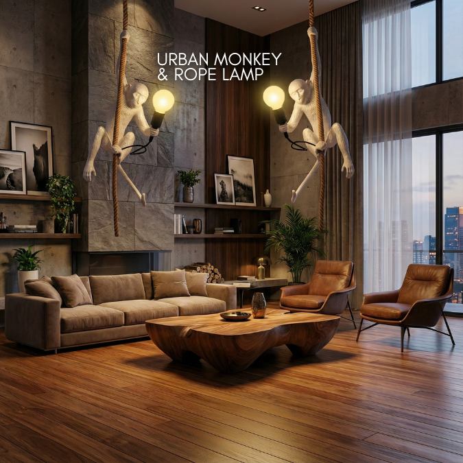 Lampu Hias Monyet Vintage
