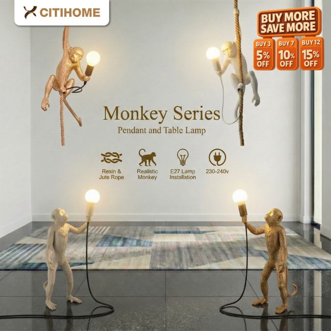 Lampu Hias Monyet Vintage