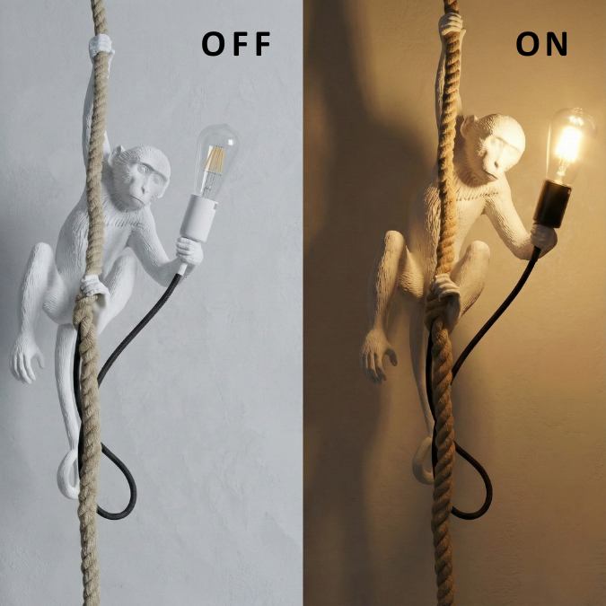 Lampu Hias Monyet Vintage